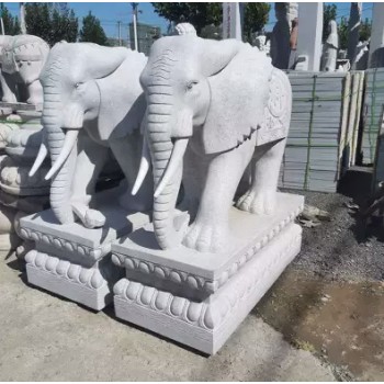 汉中石雕大象厂家电话,汉白玉石雕大象价格