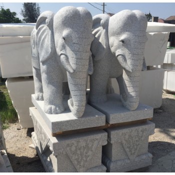 温州石雕大象生产厂家,门口石雕大象价格