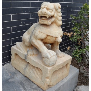 安庆石雕狮子生产厂家,汉白玉石雕狮子价格