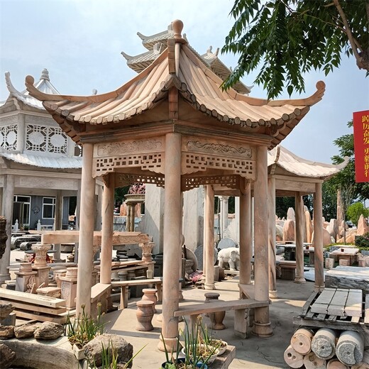 供應(yīng)大型石雕涼亭價(jià)格