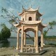 石雕涼亭圖