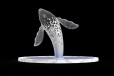 抽象不锈钢镂空鲸鱼雕塑品牌