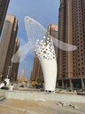 廠家不銹鋼鏤空鯨魚雕塑作用