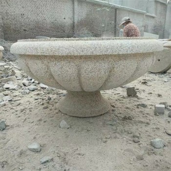 供應(yīng)歐式石雕花缽加工