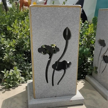 供應(yīng)校園石雕石燈廠家