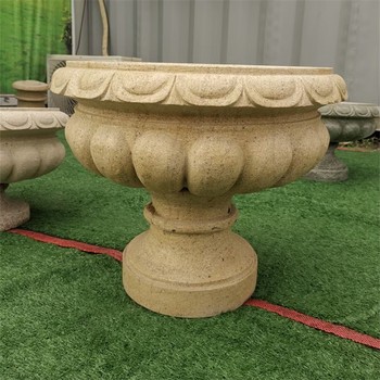 供應(yīng)歐式石雕花缽加工