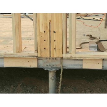 装配式地螺丝桩基础微型钢管桩木栈道微型钢管桩地钉