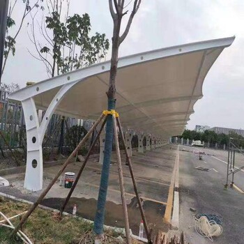 充電棚建設挑棚PVDF膜結構廠家