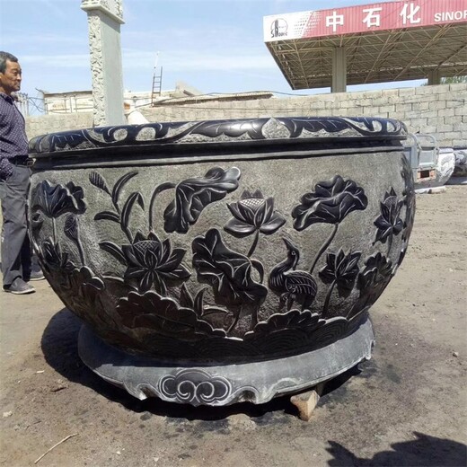 圓形石雕魚(yú)缸花盆廠(chǎng)家報價(jià)