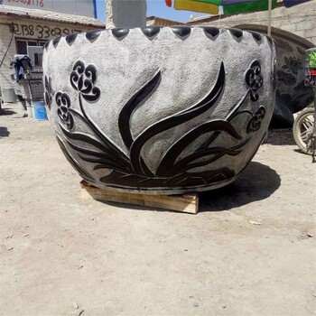 青石雕魚缸花盆加工廠家
