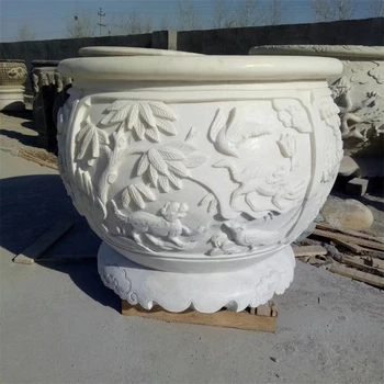 曲陽縣制作石雕魚缸花盆廠家