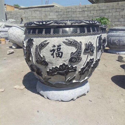 曲陽(yáng)縣大型石雕魚(yú)缸花盆產(chǎn)地