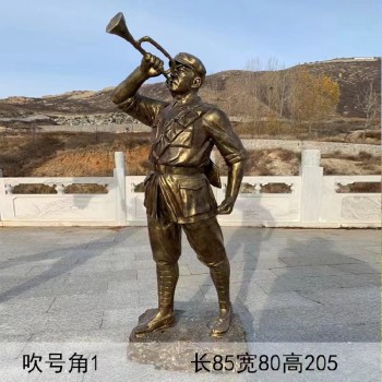 公园红军人物雕塑材质