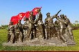 红色文化馆红军人物雕塑安装