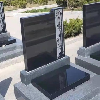 鹤壁天然黑墓碑石定制