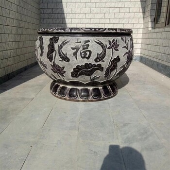 供應石雕魚缸花盆加工廠家