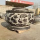 廣場(chǎng)石雕魚缸花盆圖