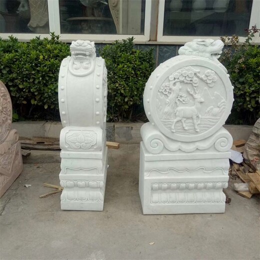 蓮花石雕抱鼓石制作廠(chǎng)家