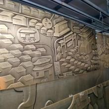 河北铝板加工源头工厂现代简约雕刻壁画铝板雕刻实力厂家壁画装饰摆件可加工