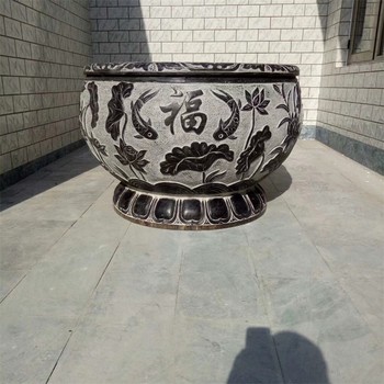 景區石雕魚缸花盆加工廠家