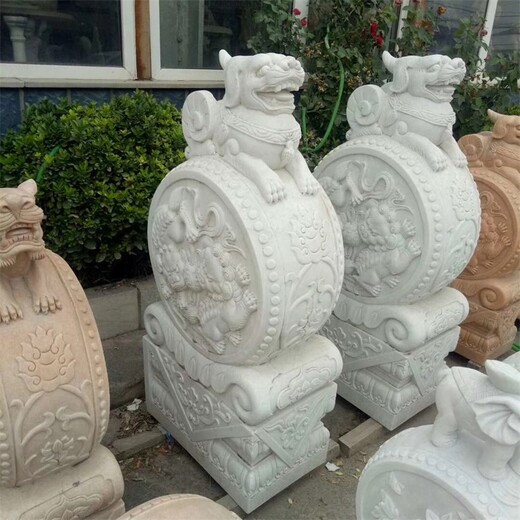 廠家石雕抱鼓石加工