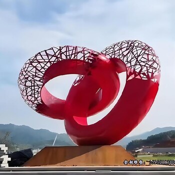 不銹鋼同心圓雕塑酒店門口圓環(huán)標(biāo)志雕塑金越雕塑