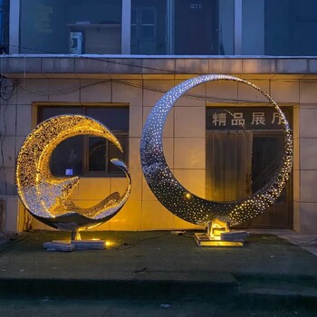編制不銹鋼圓環(huán)雕塑作用