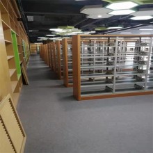普洱阅览室图书馆书架可定做图片