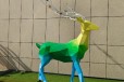 玻璃钢几何切面动物雕塑报价及图片河南几何切面动物雕塑