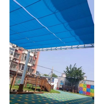 朝阳幼儿园彩色遮阳篷安装施工