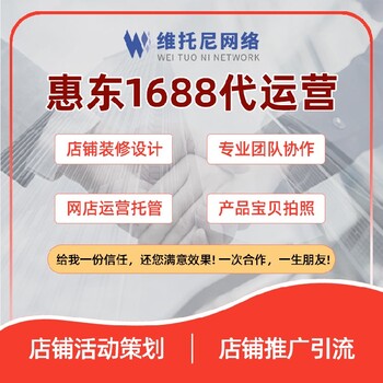 东莞塘厦镇维托尼网络公司托管1688代运营