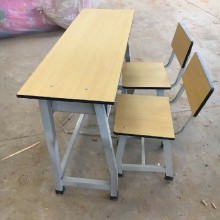 德宏单人学生课桌椅生产工厂图片