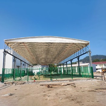 萍乡电动雨蓬厂房悬空搭建雨棚