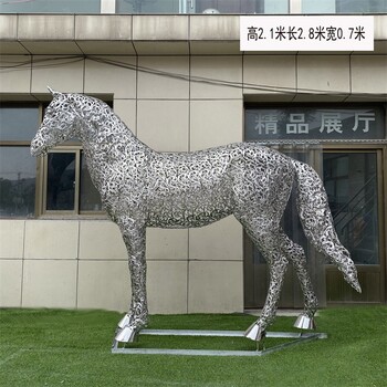 鋼絲編織不銹鋼馬雕塑供應(yīng)商