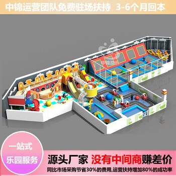 鄭州蹦床廠家一站式蹦床綜合樂園年營收600萬元中錦生產(chǎn)包運營