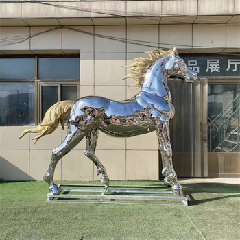 大型不銹鋼馬雕塑定做