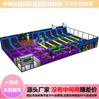 鄭州蹦床廠家一站式蹦床綜合樂園年營收600萬元中錦生產(chǎn)包運營