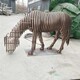 不銹鋼馬雕塑圖