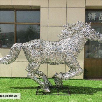 抽象不锈钢马雕塑制作厂家