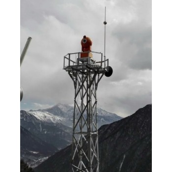 金华安装监控塔,直爬梯带工作平台监控铁塔
