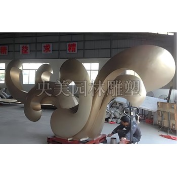廣場水滴浪花不銹鋼雕塑,海浪浪花雕塑加工廠