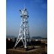 南京安装监控塔,四柱角钢监控塔图
