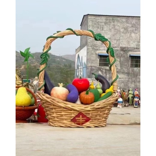 大型水果蔬菜雕塑尖椒雕塑浙江玻璃钢水果蔬菜雕塑