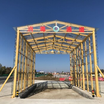 防疫車輛消毒通道設(shè)備定制樂馳車輛消毒通道批發(fā)