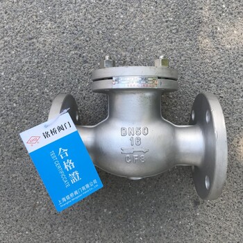 上海美標(biāo)法蘭止回閥H41W-16P低溫止回閥