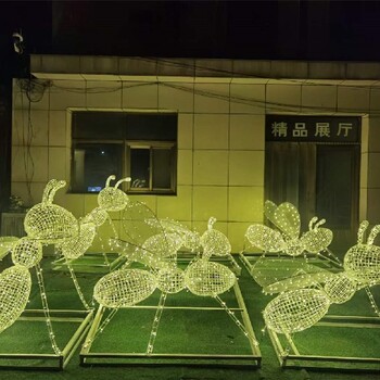 湖北鏤空發(fā)光雕塑不銹鋼螞蟻雕塑電話