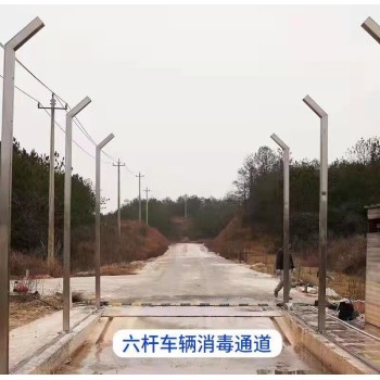 重庆定制养殖场车辆消毒通道,饲料厂车辆消毒喷雾装置