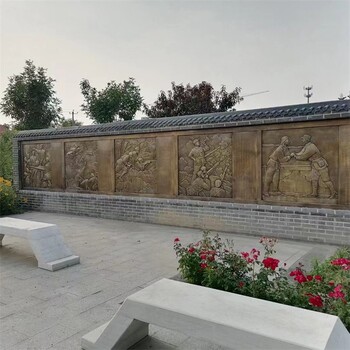 革命戰(zhàn)士浮雕紅色主題浮雕墻廠家