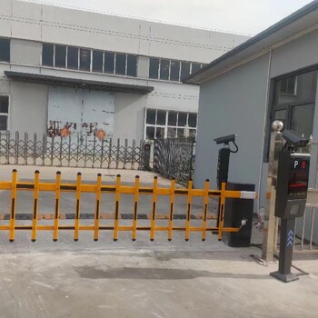 威海道閘安裝停車場(chǎng)收費(fèi)起落桿升降桿-魯冠廠家