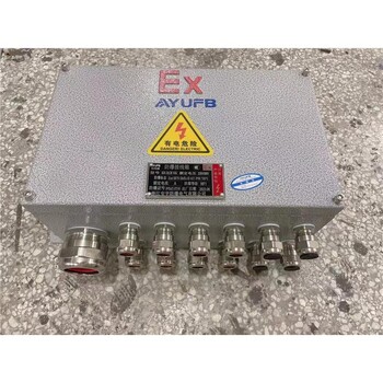 鑄鋁隔爆型防爆接線箱寧波IIBT6防爆分線箱